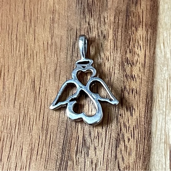 Open Heart Angel in Sterling Silver 925 by JWBR‎ Pendant - Picture 5 of 7